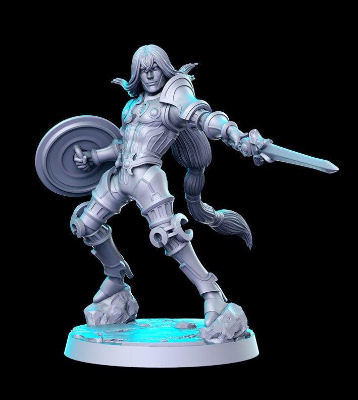 Last Fantasy Zilart Prince Kam - 28mm 32mm Scale DnD Miniature | Dungeons and Dragons | RN Estudio