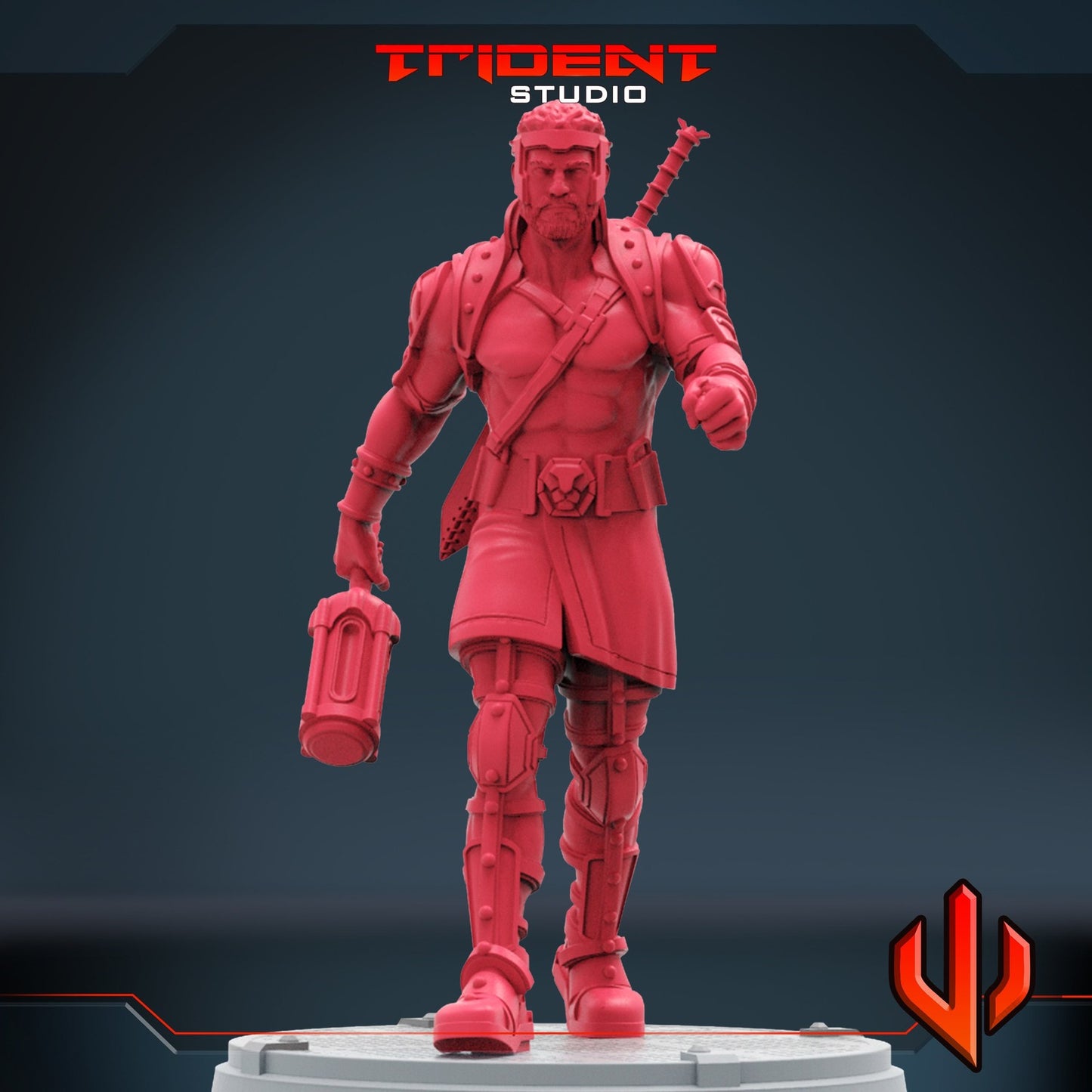 Half God Hero A Hercules - 40mm  Miniature | Crisis Protocol Proxy | Trident