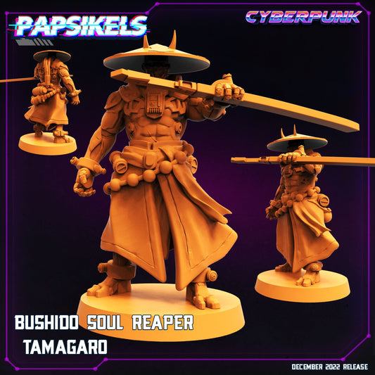 Bushido Soul Reaper Tamagaro - 32mm Scale Cyberpunk  Mini  | Batang City | Papsikels