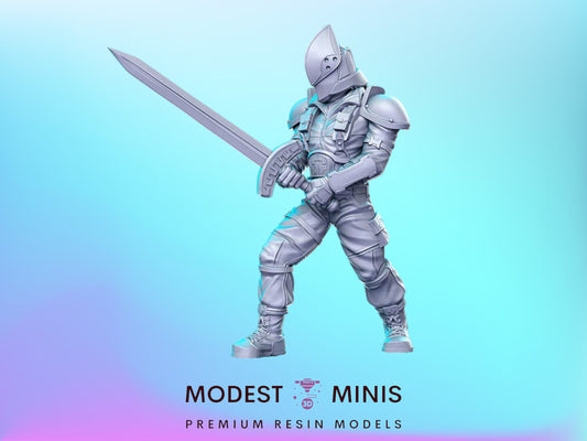 Knight of the Order - 28mm 32mm Scale DnD Miniature | Dungeons and Dragons | Witcher Contract - RN Estudio