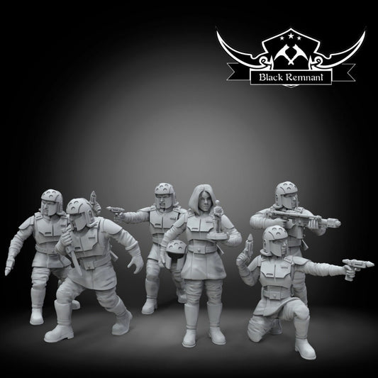 6pc ISB Agents Squad - 28mm - 40mm Scale | Star Wars Legion Mini