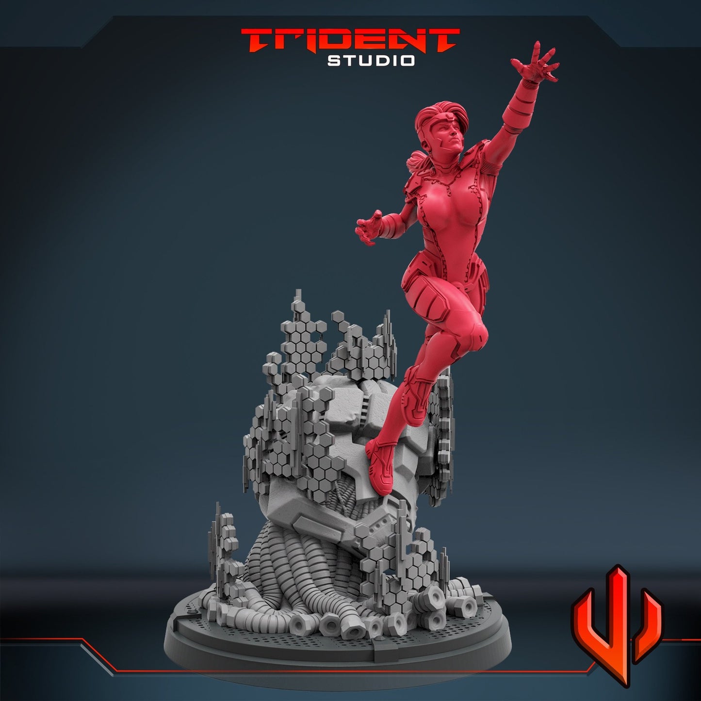 Jeanie A - 40mm  Miniature | Crisis Protocol Proxy | Trident
