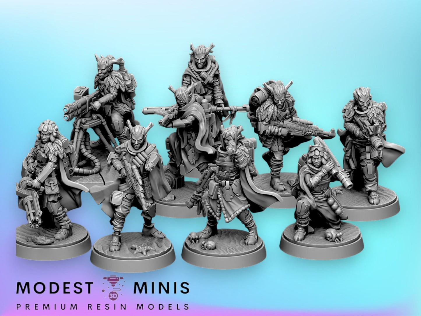 9pc Raven Clan Insurgents Set - 28mm - 40mm Scale | Star Wars Legion Mini