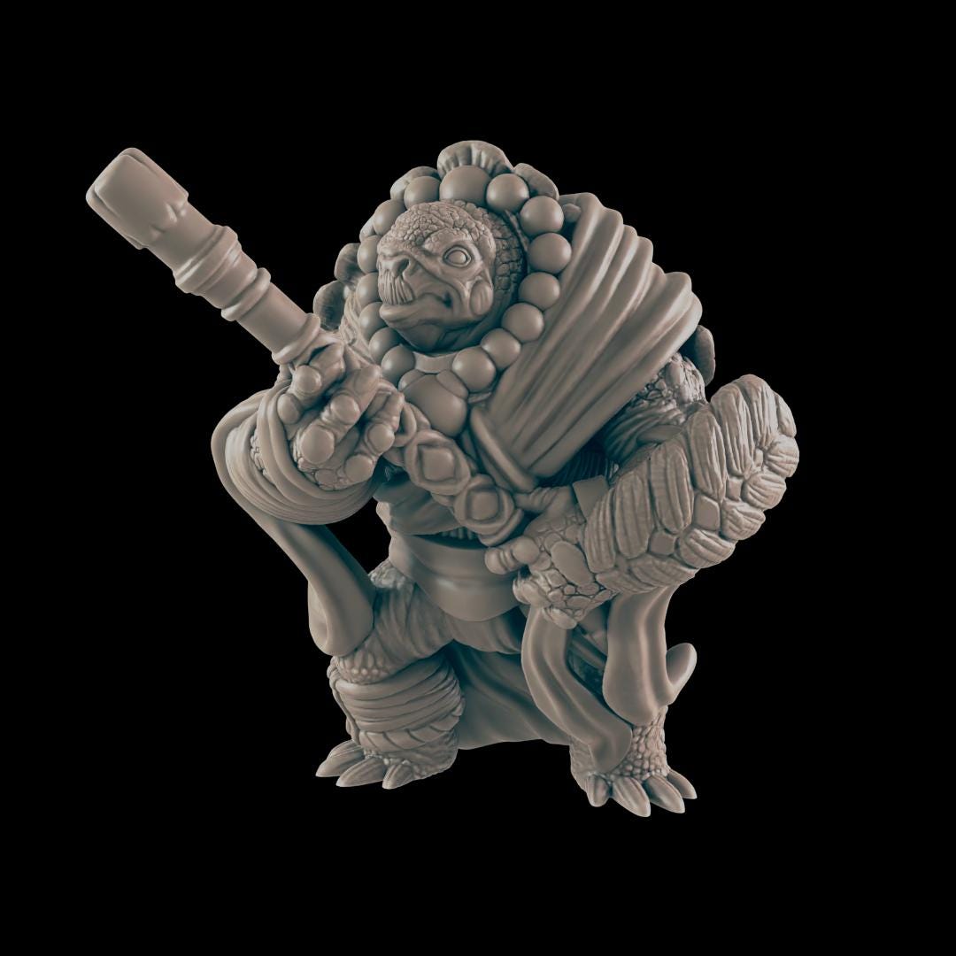 Monk Heroes  | 25mm - 100mm Scale | DnD | EC3D Fantasy Mini | Everyday Heroes