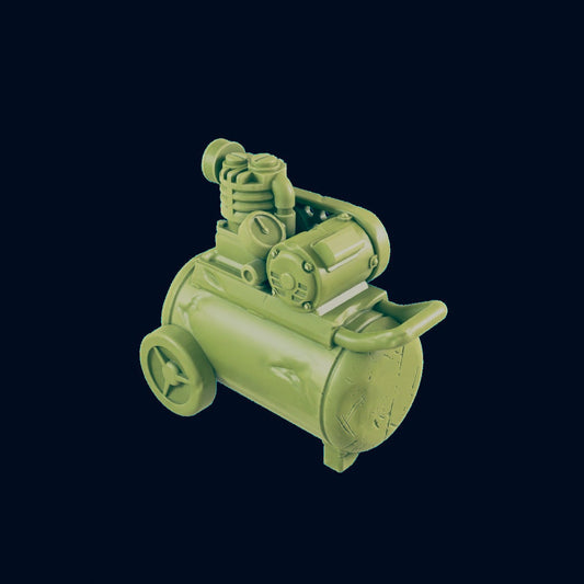 Air Compressor Scatter Terrain | 28mm - 54mm Scale | Survivor Terrain | Fantasy Scatter | Sci Fi Terrain | Superhero