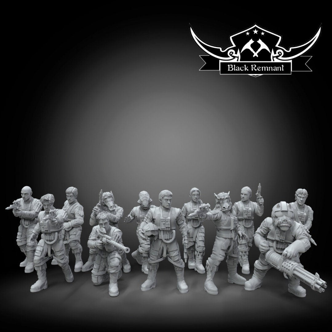 12pc Wraith Squad - 28mm - 40mm Scale | Star Wars Legion Mini