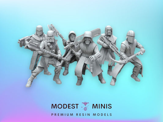 6pc Ren Knights Squad - 28mm - 40mm Scale | Star Wars Legion Mini