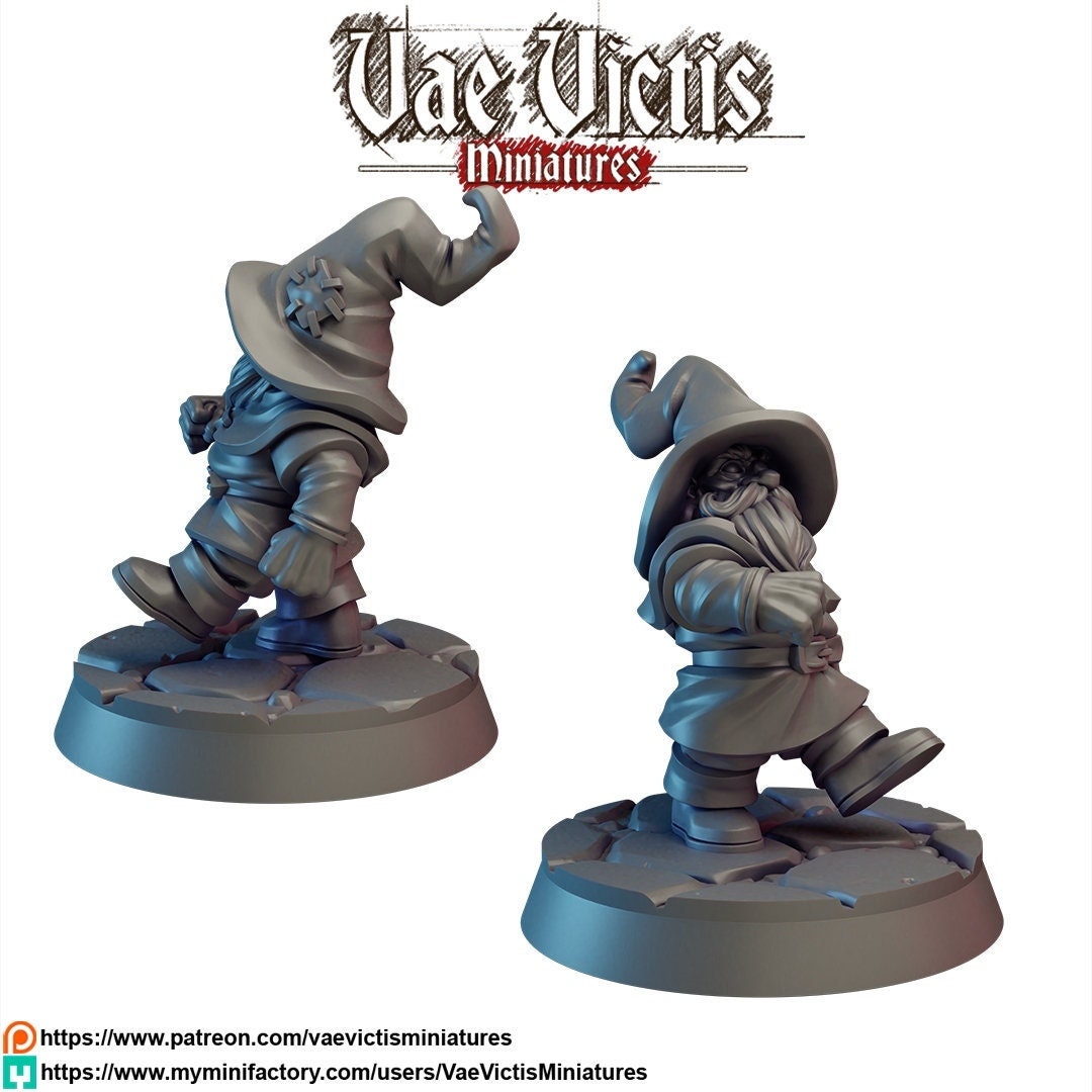 VVM Gnome Traveler | 28mm - 75mm Scale | DnD Frostgrave Mini | Vae Victis Fantasy