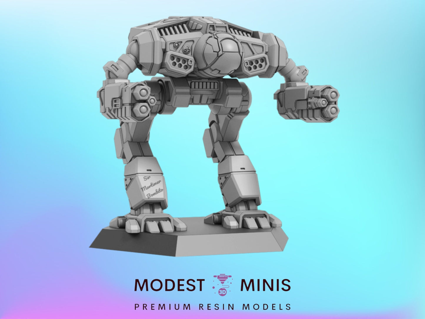 Pounchik H Medium | 1:265 | 6mm Battletech Scale | Mecha | Sir Mortimer