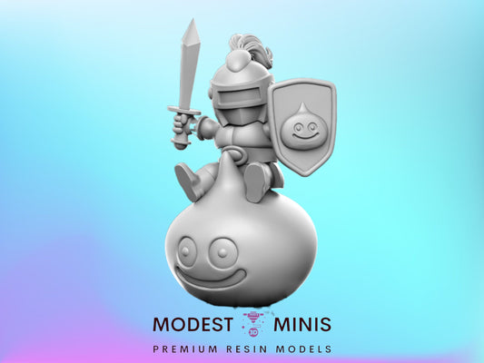 DQ Slime Knight - 32mm Scale DnD Miniature | Dungeons and Dragons | Classic JRPG Mini - RN Estudio