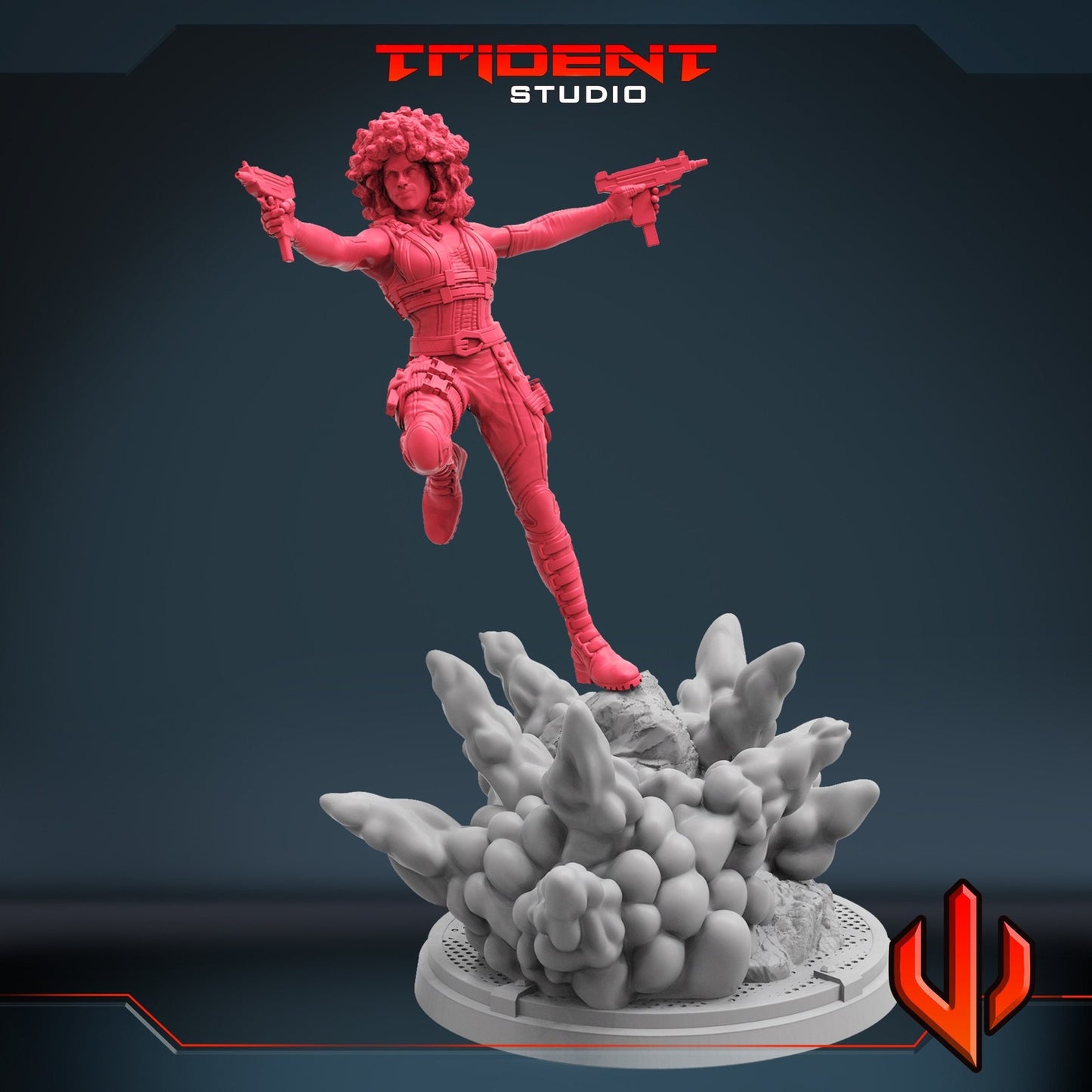 Lucky Lady A - 40mm  Miniature | Crisis Protocol Proxy | Trident