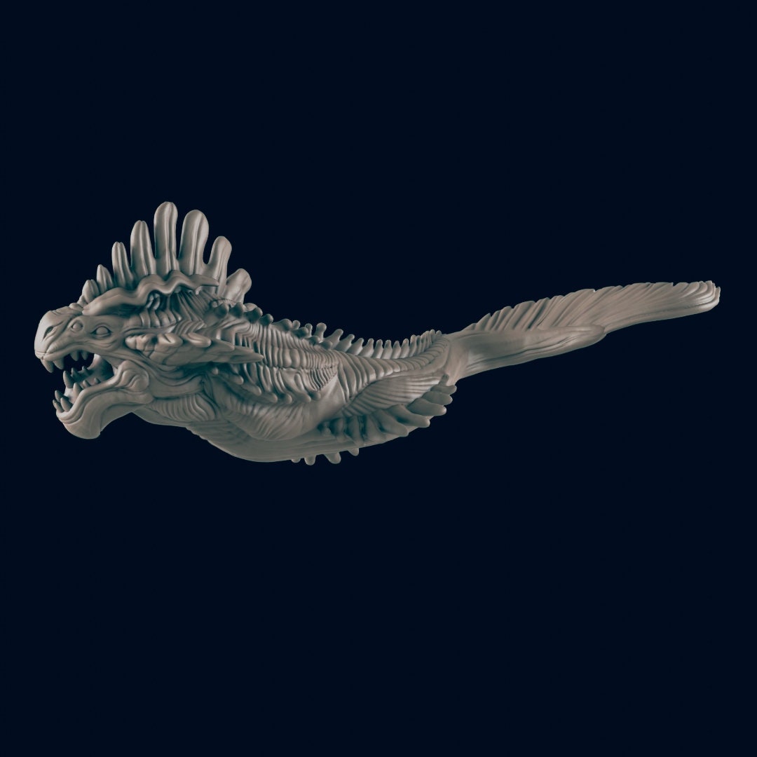 80mm Space Serpent - Fleetscale Mini | Starfinder | Billion Suns | Starmada | Firefly | Astra Nebula