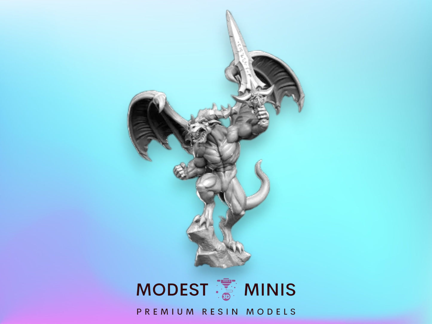 Sorbal Devil Dog - 32mm Scale DnD Miniature | Dungeons and Dragons | JRPG Mini - RN Estudio