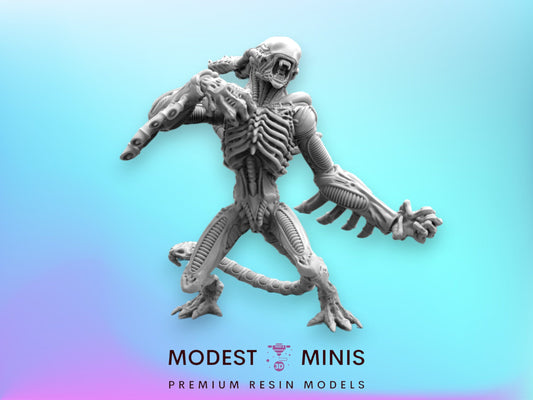 50mm Alien Xeno Gorilla Intimidator - 32mm Scale Alien Miniature | RPG | Sci fi | Cyberpunk | Role Playing | DnD | Papsikel