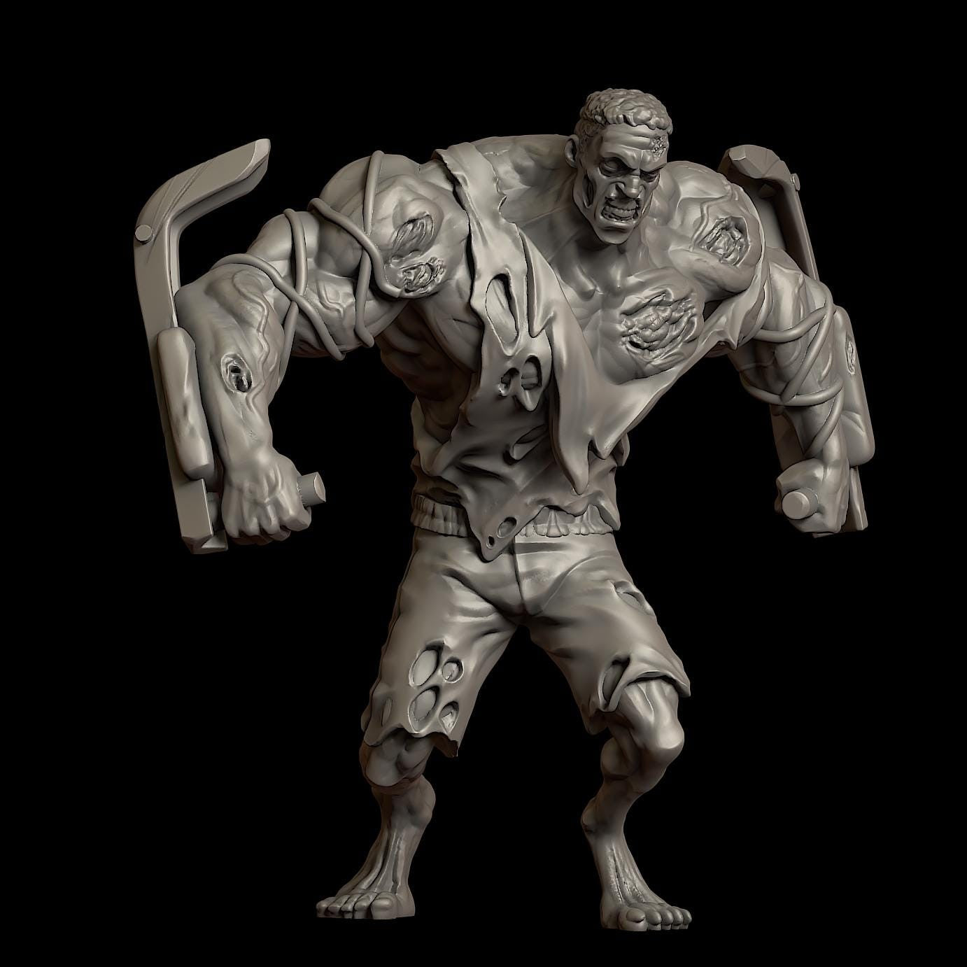 Zombie Gym and Survivors | 28mm - 100mm Scale Resin Mini | Zombicide | Vaultz
