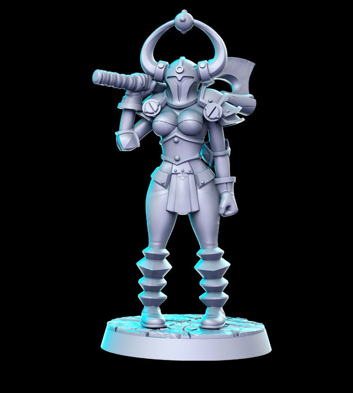 Heroine Quest Chaos 3 Female - 28mm 32mm Scale DnD Miniature | Dungeons and Dragons | RN Estudio