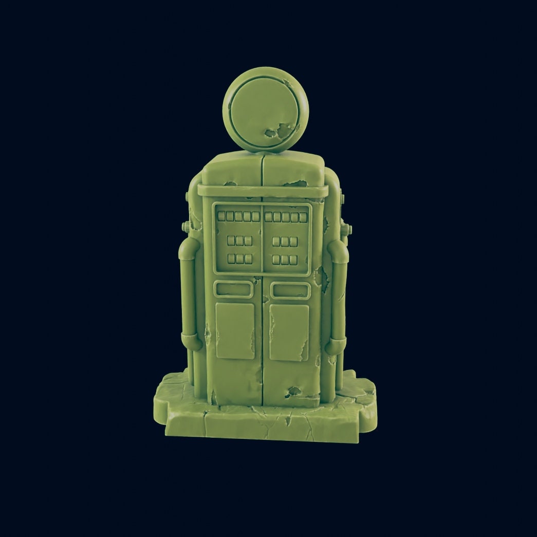 Gas Pump Scatter Terrain | 28mm - 54mm Scale | Survivor Terrain | Fantasy Scatter | Sci Fi Terrain | Superhero