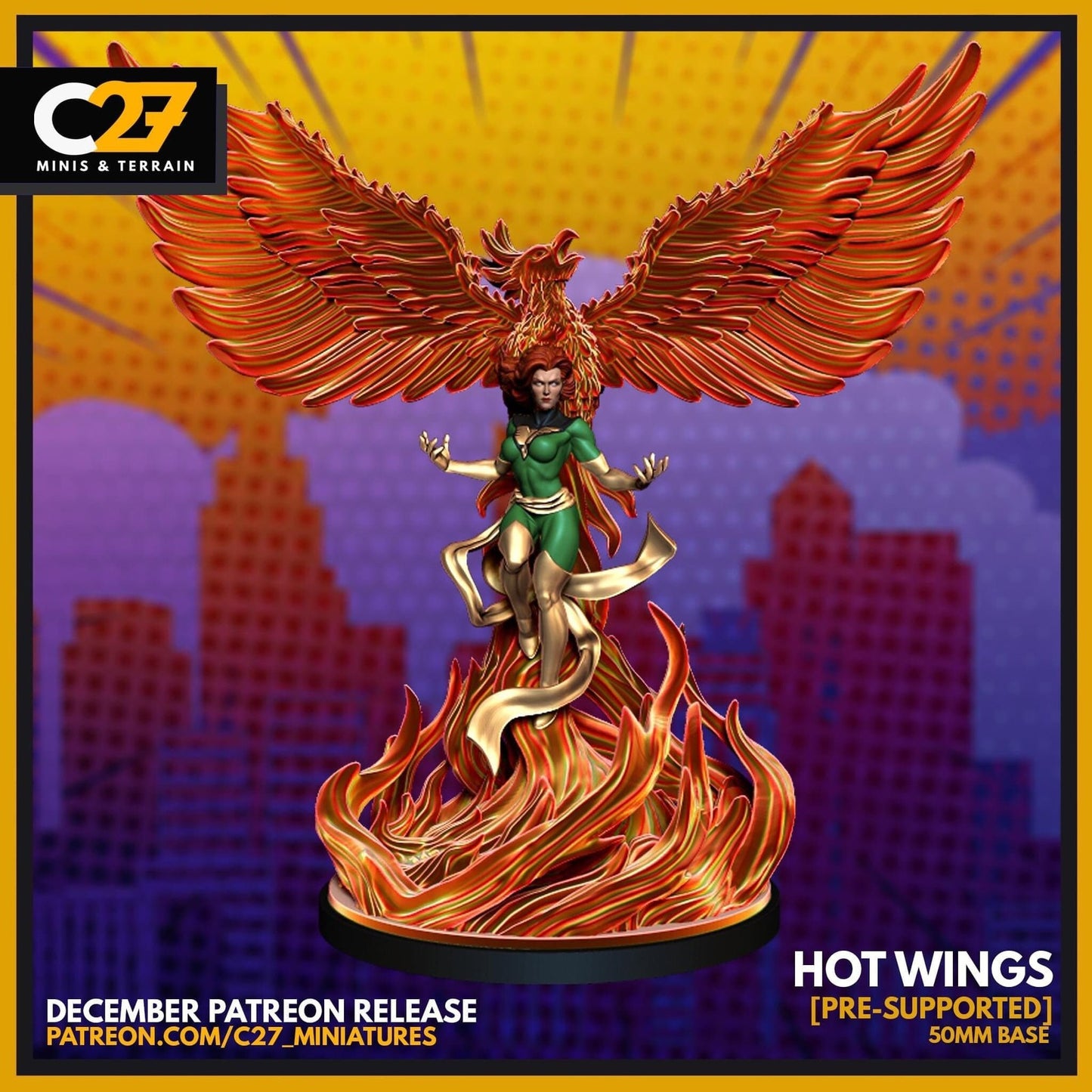 Hot Wings - 32mm - 40mm Mini | Crisis Protocol Proxy | C27