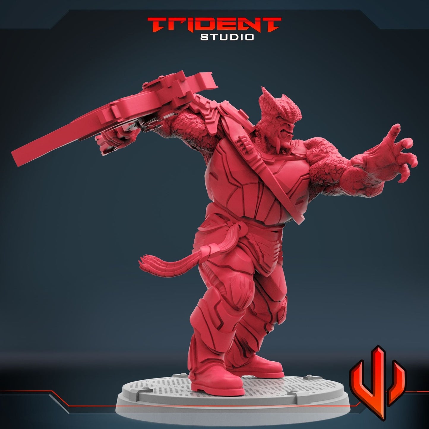 Obsidian Dwarf A - 40mm  Miniature | Crisis Protocol Proxy | Trident