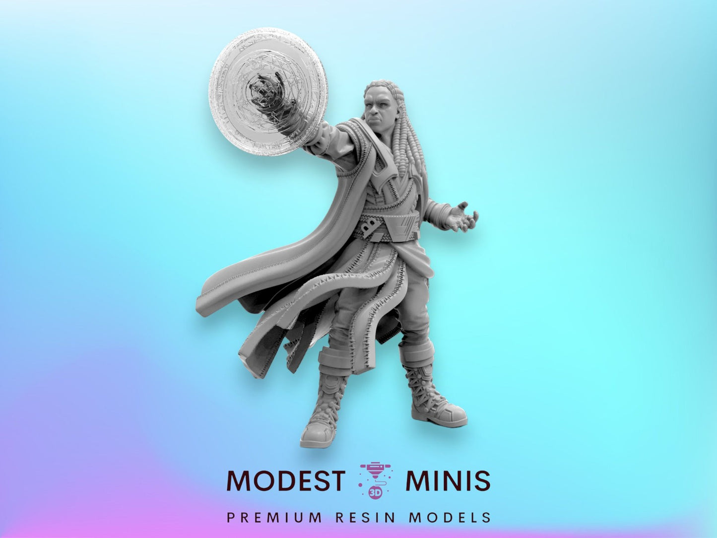 Mystic Karl A - 40mm  Miniature | Crisis Protocol Proxy | Trident