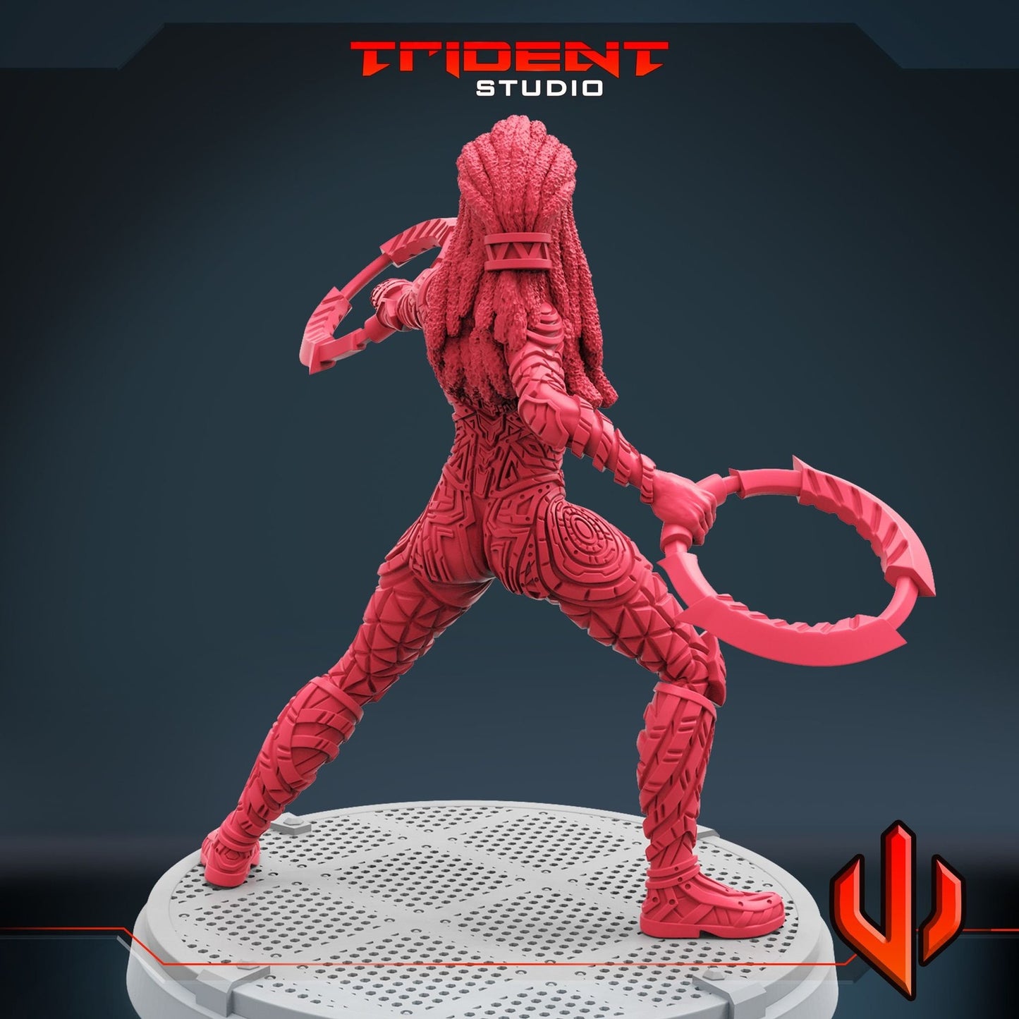 Female War Dog A - 40mm  Miniature | Crisis Protocol Proxy | Trident