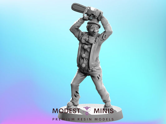 Zombie Friendly Clown | 28mm - 100mm Scale Resin Mini | Zombicide  Zombicircus Vaultz