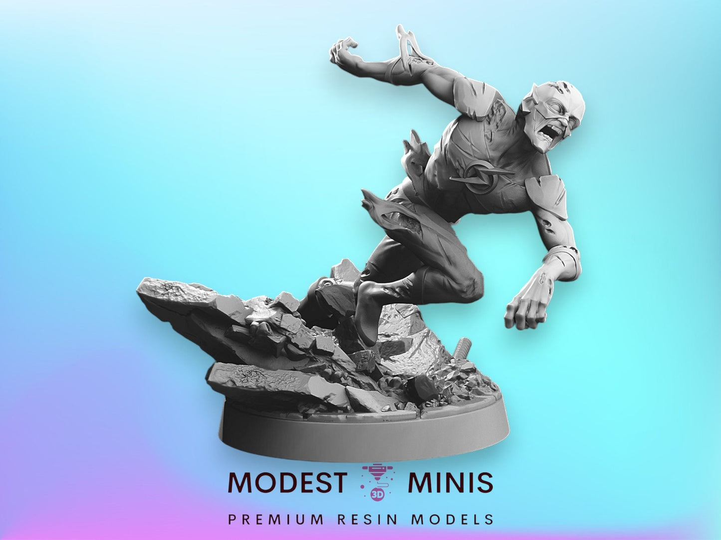 Zombie Speedster | 28mm - 100mm Scale Resin Mini | Marvel Zombicide | Vaultz