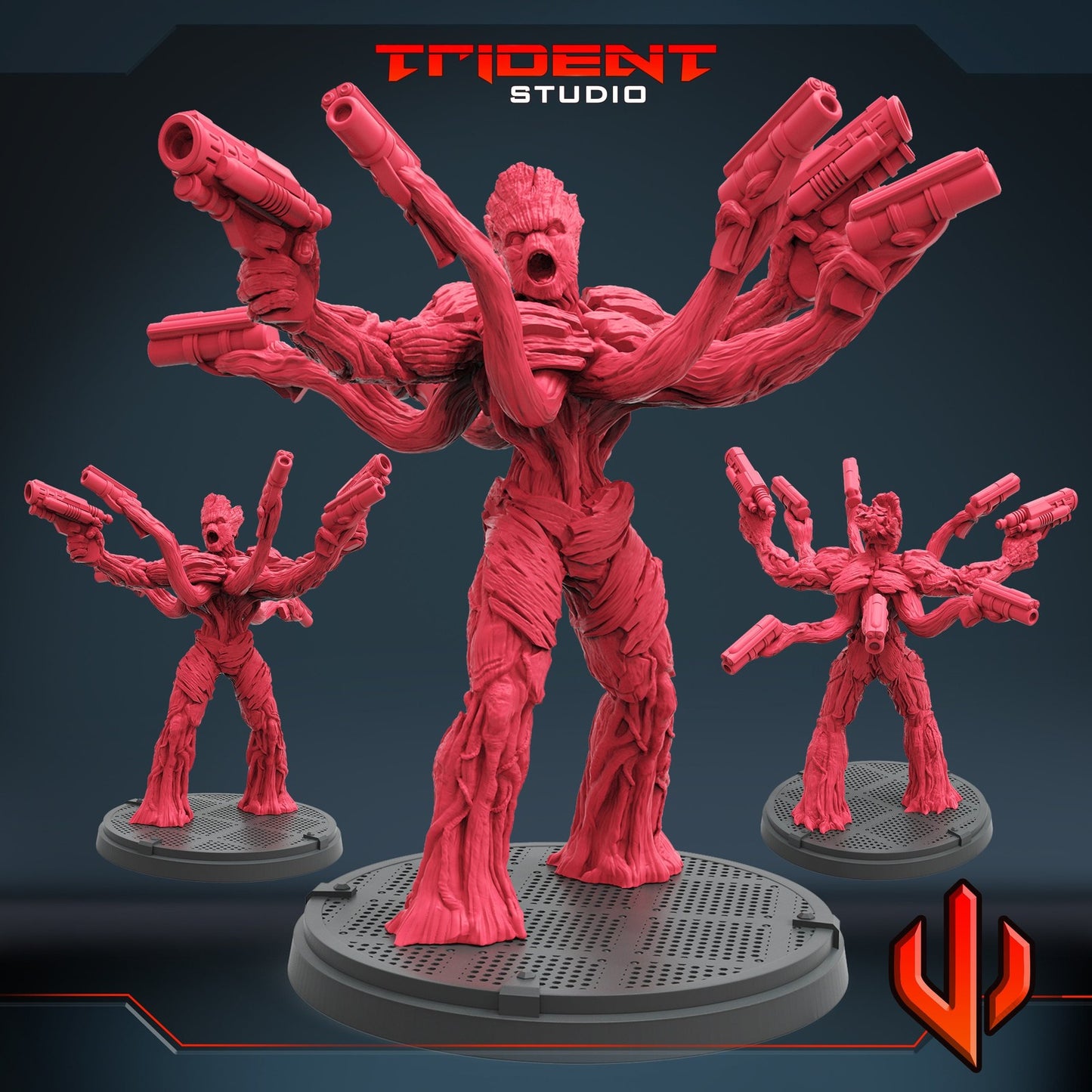 Tree Gunslinger - 40mm  Miniature | Crisis Protocol Proxy | Trident