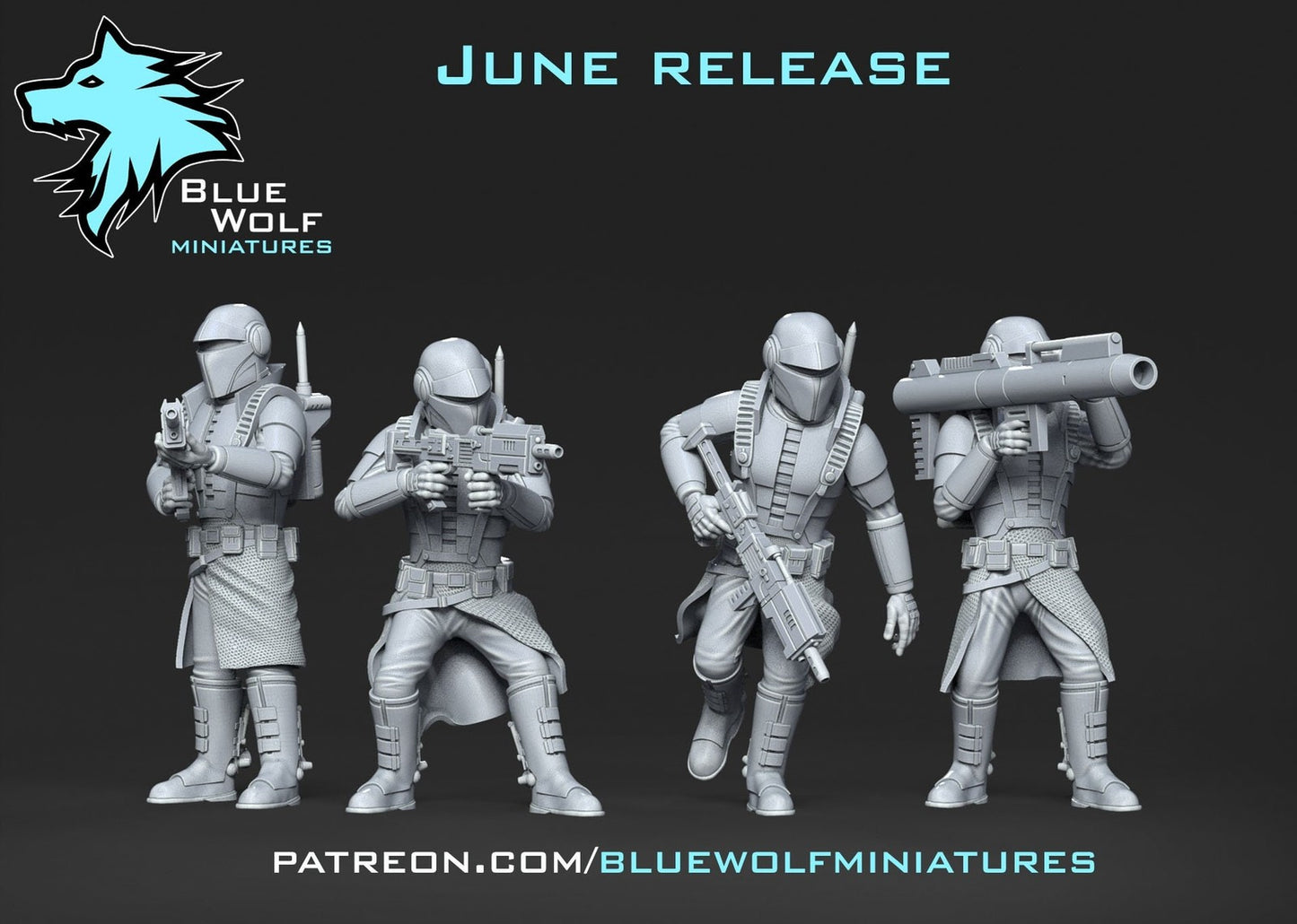 7pc Nimbus Commandos Set - 28mm - 40mm Scale | Star Wars Legion Mini