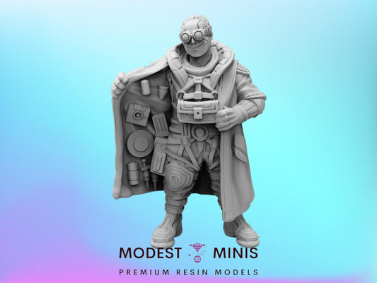 Smuggler Jorge - 32mm Scale Cyberpunk Miniature  | Papsikels