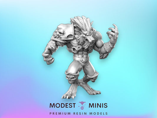 Wilveris Werewolf - 32mm Scale DnD Miniature | Dungeons and Dragons | JRPG Mini - RN Estudio