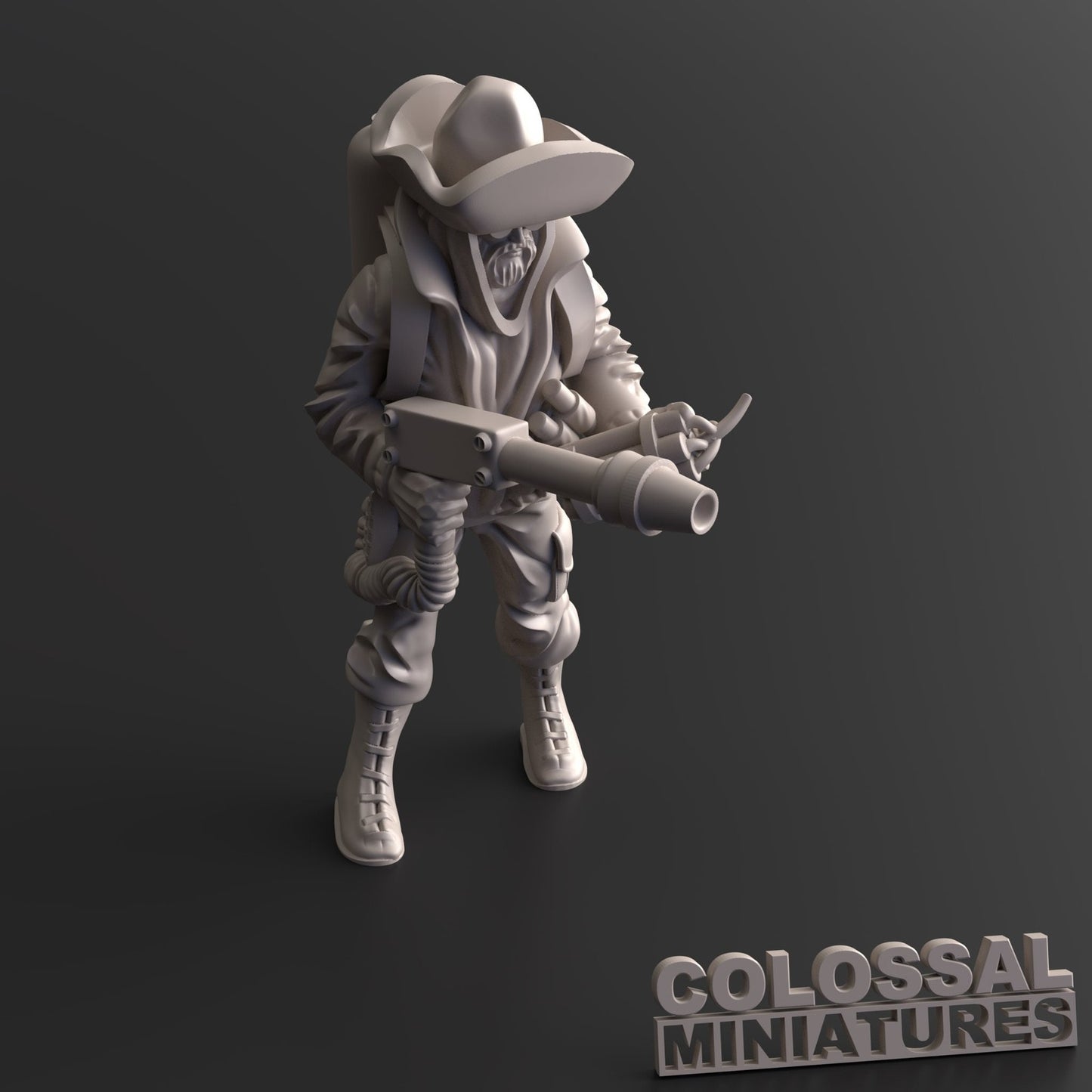 Survivor Mac | 28mm - 100mm Scale Resin Mini | Zombicide | Vaultz
