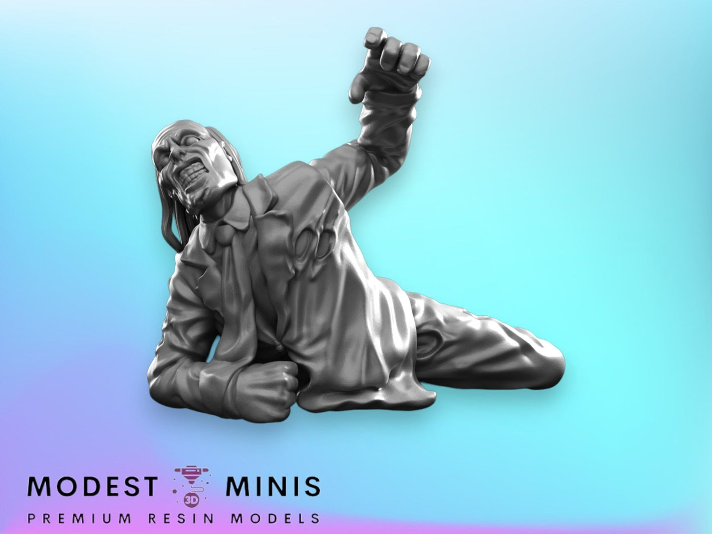 Zombie Crawler 3 | 28mm - 100mm Scale Resin Mini | Zombicide | Vaultz