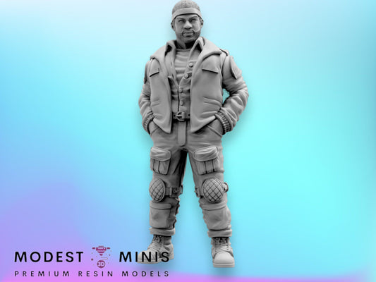 Space Crew Chief Engineer - 32mm Scale Alien Miniature | RPG | Sci fi | Cyberpunk | Role Playing | DnD | Papsikel