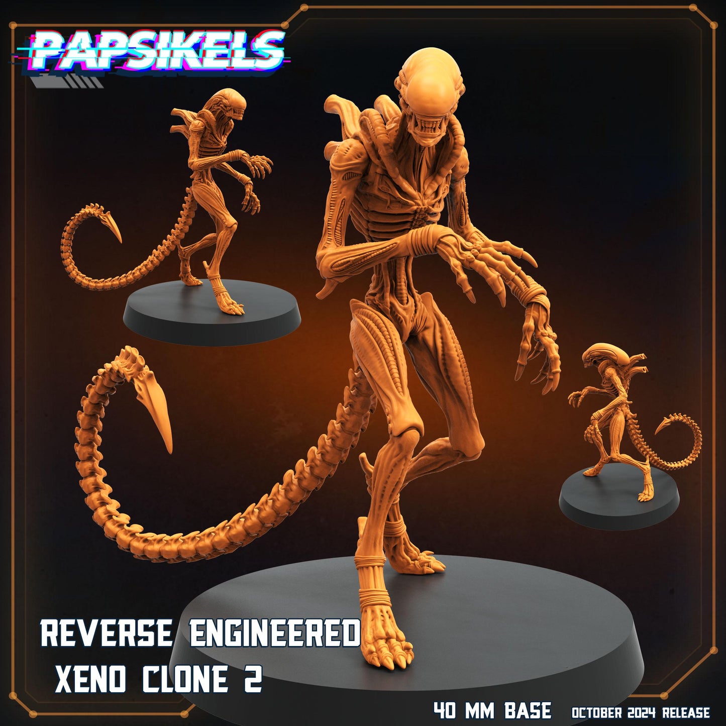 Reverse Engineered Xeno Clones - Resin 3D Print Alien Miniature | RPG | Sci fi | Cyberpunk | Role Playing | DnD | Papsikel