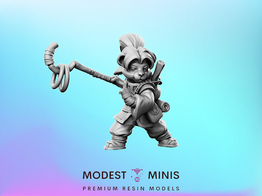 WoW Monk Female - 28mm 32mm Scale DnD Miniature | Dungeons and Dragons | RN Estudio