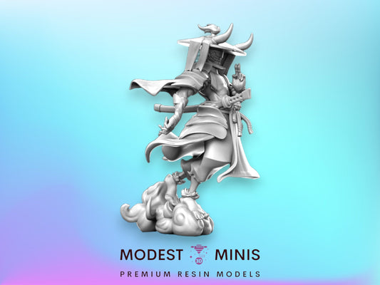 Oni Ronin Demon Samurai - 32mm Scale DnD Miniature | Dungeons and Dragons | JRPG Mini - RN Estudio
