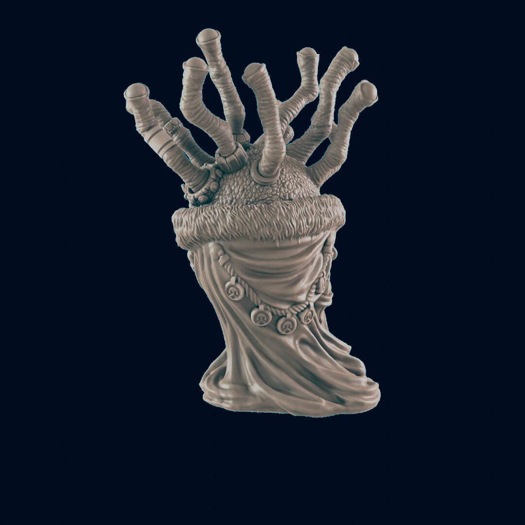 NPC Eye Beast Merchant - 25mm - 75mm Scale | DnD | EC3D Fantasy Mini | Townsfolk