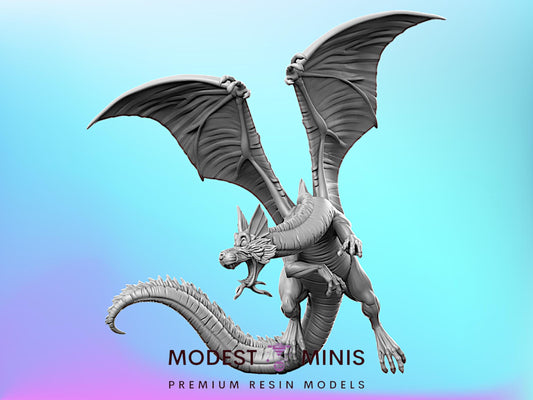 LOTR Ancient Dragon - 32mm Scale DnD Miniature | Dungeons and Dragons | Classic JRPG Mini - RN Estudio