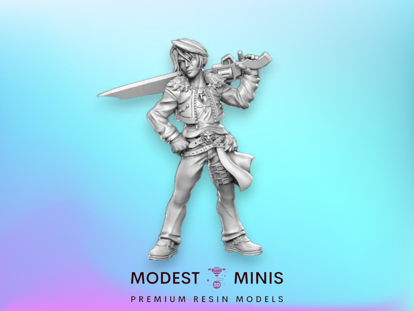 Cal Lionclaw - 32mm Scale DnD Miniature | Dungeons and Dragons | JRPG Mini - RN Estudio