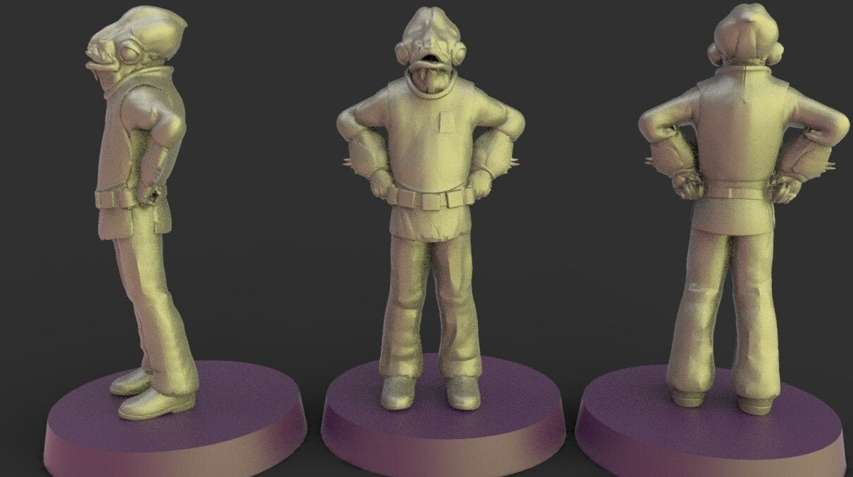 General Fish - 28mm - 40mm Scale | Star Wars Legion Mini