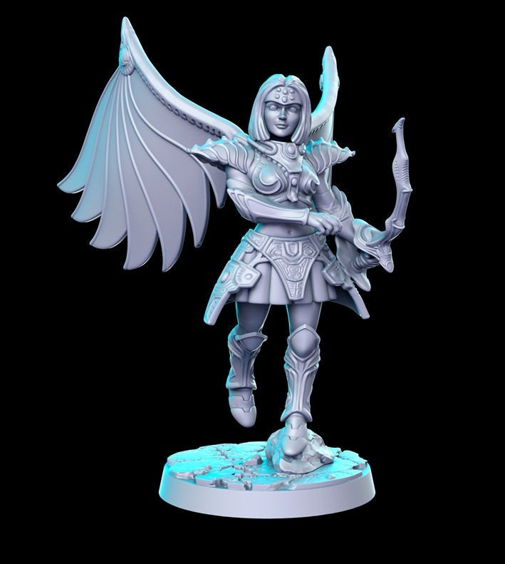 Legendary Young Female Dragoon - 32mm Scale DnD Miniature | Dungeons and Dragons | JRPG Mini - RN Estudio