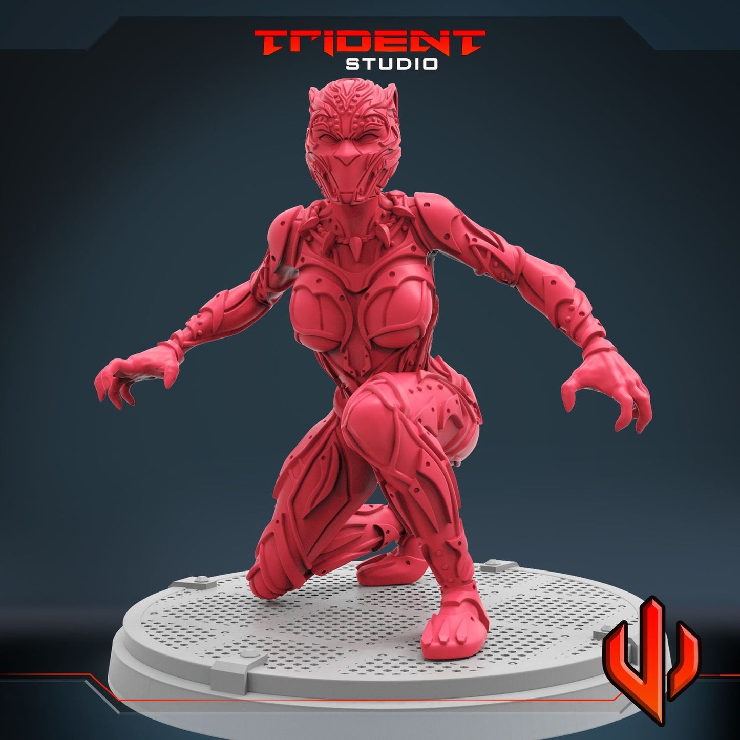 Little Panther B - 40mm  Miniature | Crisis Protocol Proxy | Trident