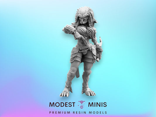 Bonita Elite Vixen - 32mm Scale Alien Miniature | RPG | Sci fi | Cyberpunk | Role Playing | DnD | Papsikel