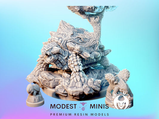 Tree Tortoise - Resin Kaiju Minis | Dungeons and Dragons Mini | Sci Fi | Fantasy Resin