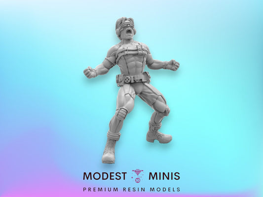 Blue Leader A - 40mm  Miniature | Crisis Protocol Proxy | Trident