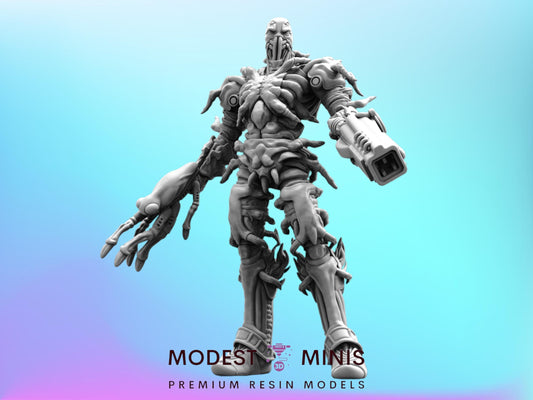 Cyborg Creature Blon - 28mm 32mm 40mm Scale Cyberpunk Miniature  |  Guyver | | Papsikels