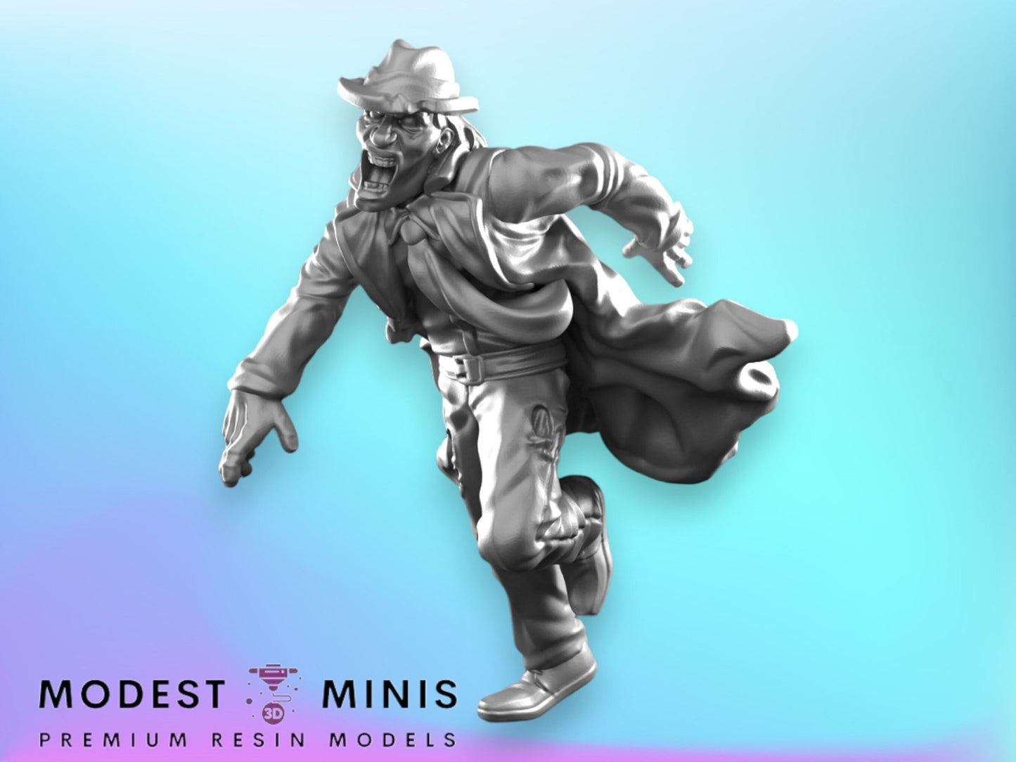 Zombie Runner Stalker 2 | 28mm - 100mm Scale Resin Mini | Zombicide | Vaultz