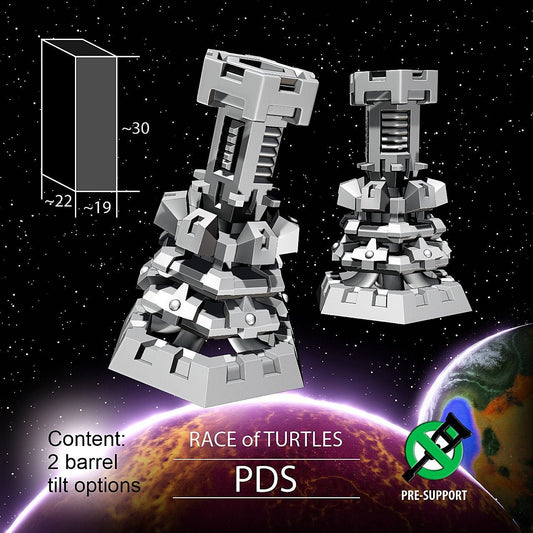 2pc Turtle PDS Cannons - Twilight Imperium | Fleetscale | Starfinder | Billion Suns | Starmada | Firefly | Terra Conflict
