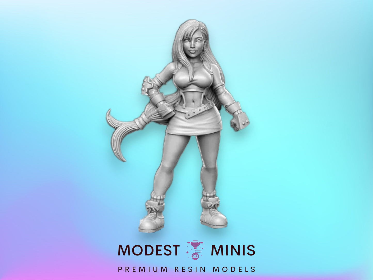 Dhiva - 32mm Scale DnD Miniature | Dungeons and Dragons | JRPG Mini - RN Estudio